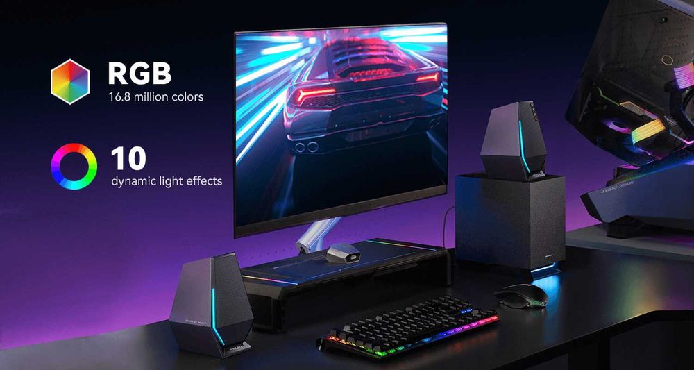 продам новый Edifier G1500 MAX/Bluetooth 5.3/AUX 3.5 мм mini jack/RGB