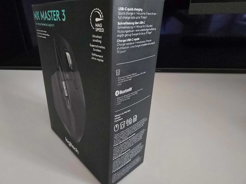 Mouse Logitech MX Master 3, Wireless/Bluetooth, Graphite