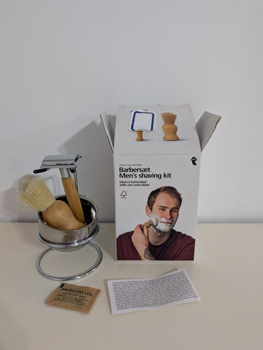 Kit bărbierit clasic pentru bărbați – nou, complet