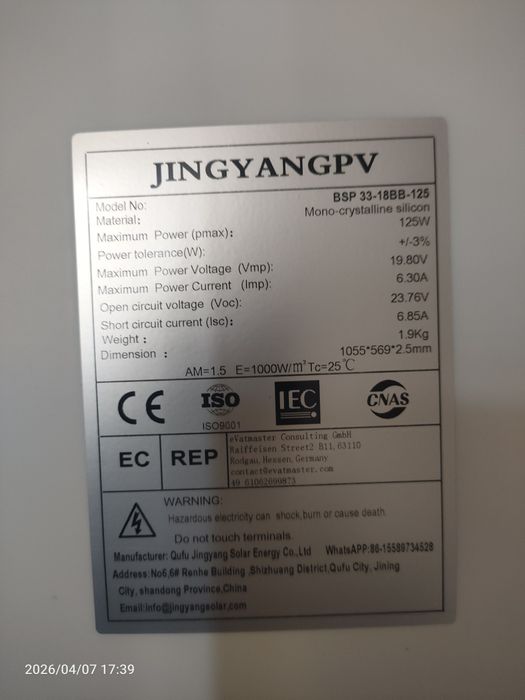 Vînd  fotovoltaice pt camping 10 20 30 50  12 v și 18v  50 w  și 125 W