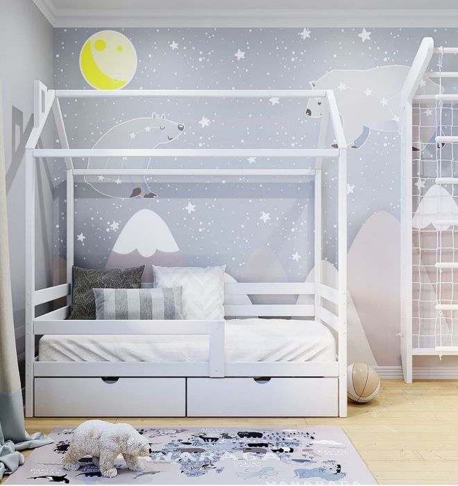 Кровать детская домик