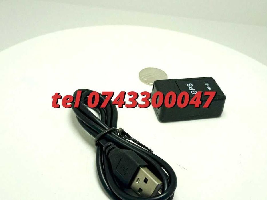 Mini Localizator Gps Magnetic Pt Masina Negru Cu Sim