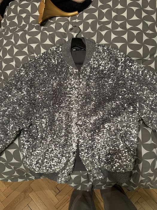 Яке ZARA сребристо