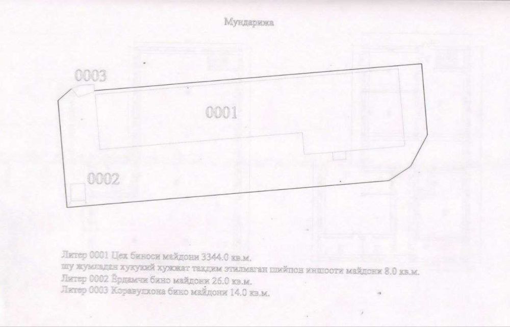 Земля 32 сотки со зданием 3300 м2. Яккасарай. Под детский сад идеально