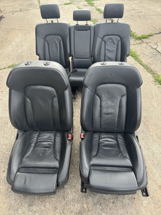 Interior scaune piele Sline electrice/incalzite Audi Q7 4L 2008-2013