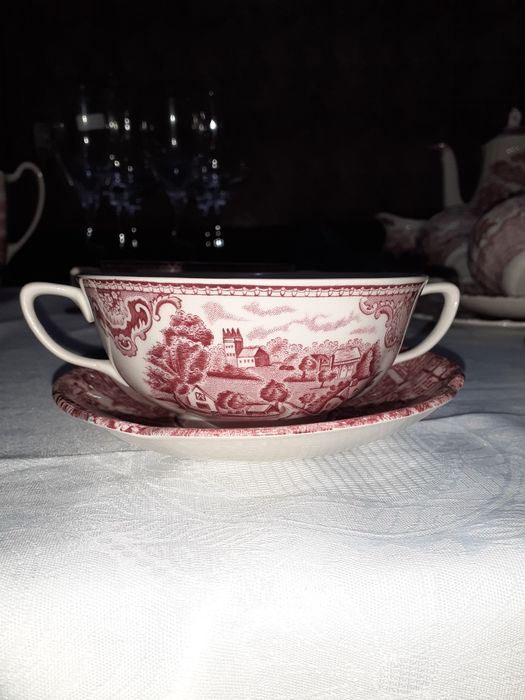 Set cești mic dejun porțelan vechi de colecție anglia