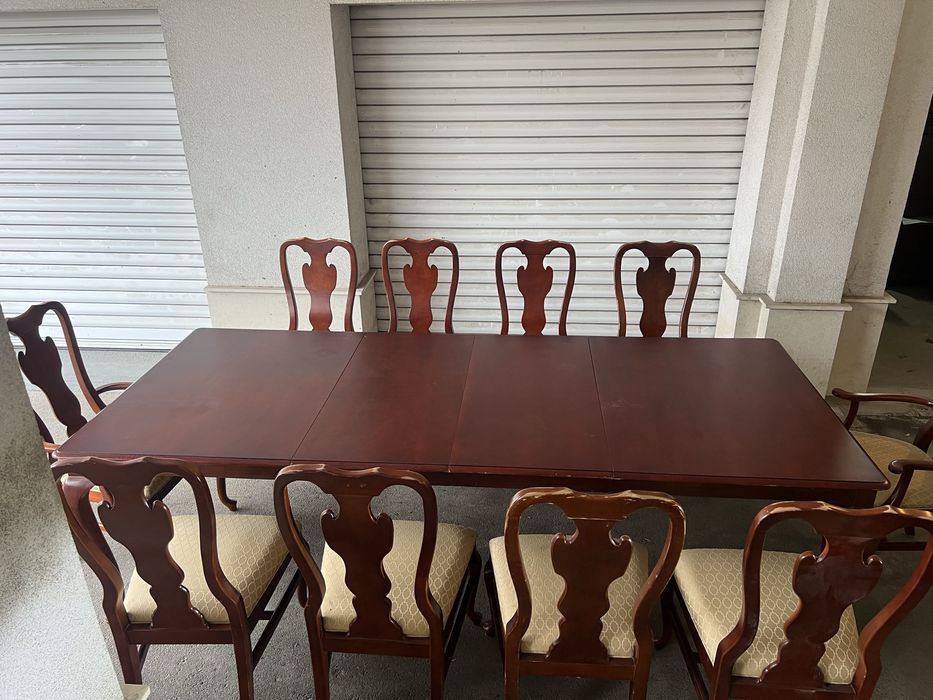 Правоъгълна трапезна маса и столове DREXEL HERITAGE