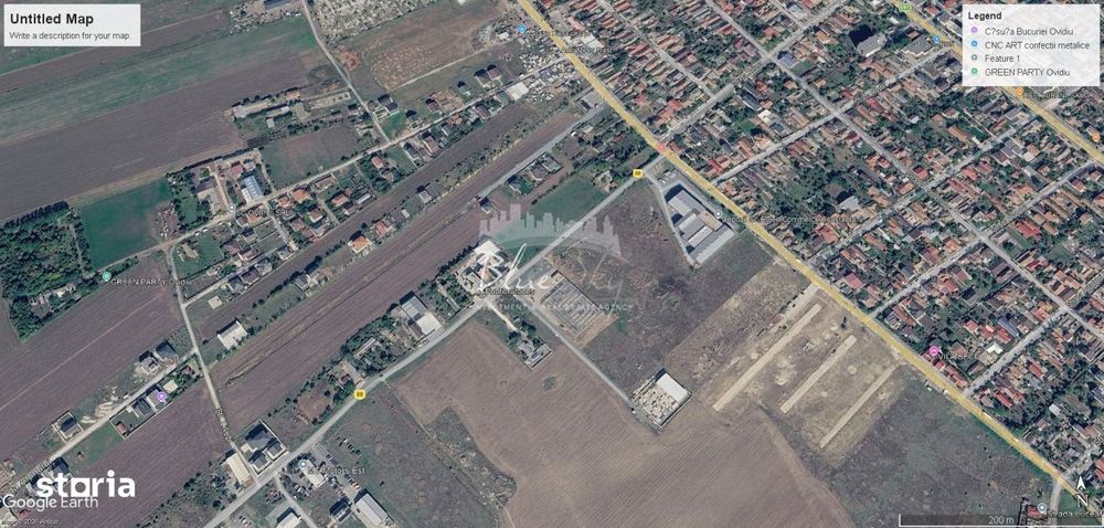 Teren intravilan 3.000 mp – Ovidiu, Varianta catre Poiana