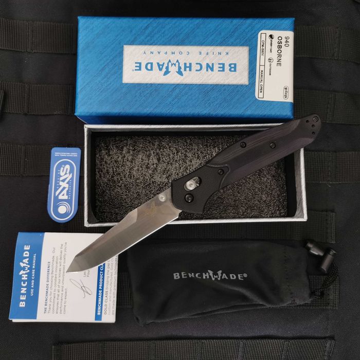 Качествен сгъваем джобен нож Osborne с калъф