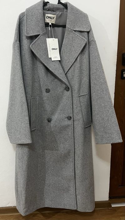 Палто Only в сиво