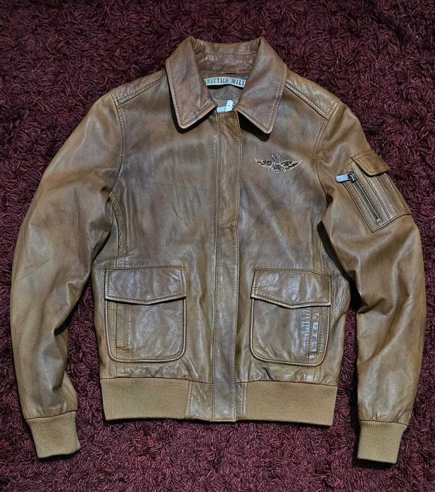 geaca piele femei Aeronautica Militare