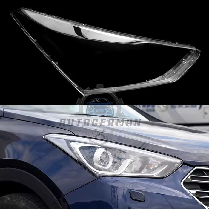 Капаци фарове Hyundai Santafe (17-19) стъкло фар крушки Хюндай Сантафе xenon