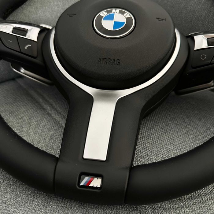 Volan BMW M Sport Stil F compatibiul cu Seria E | Padele - E90, E91, E92, E93, E70, E71, E81, E83, E84, E87, E89
