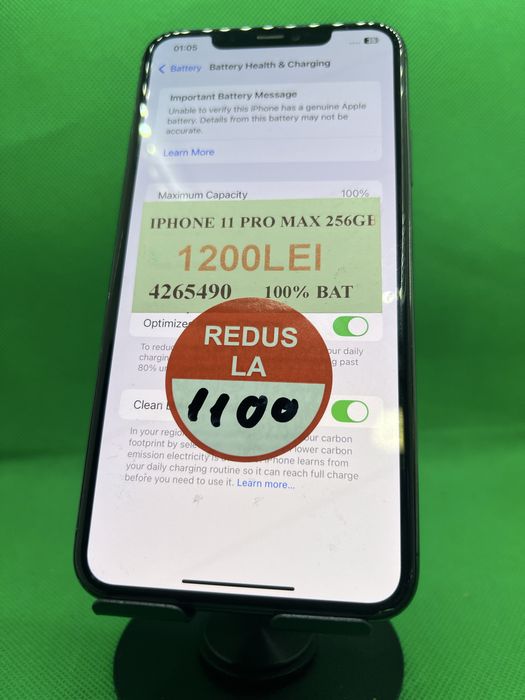 Iphone 11 pro max 256gb 100% bat•Amanet Lazar Crangasi•42654