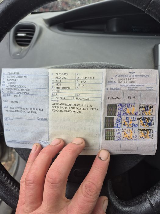 Vand renault scenic stare buna de functionare an 2005