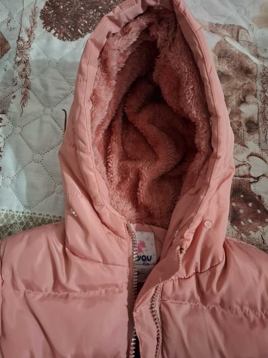 Детско зимно яке розово