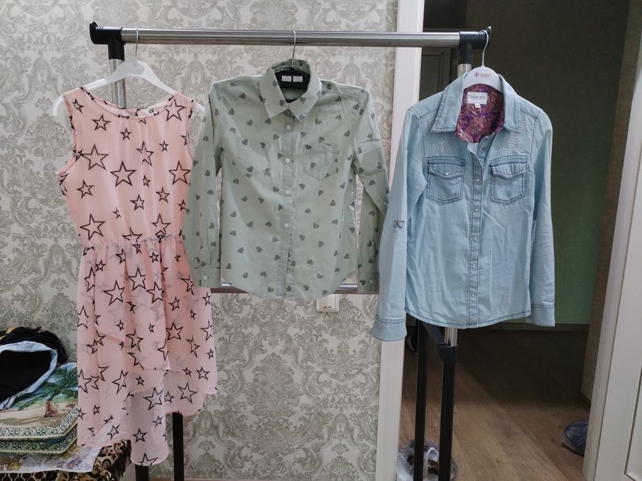 Рубашка джинсовая для девочек