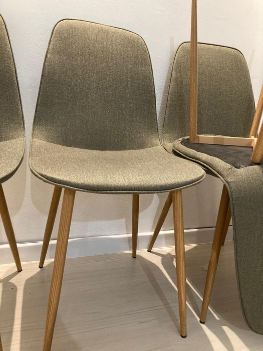 Set 4 scaune verde-olive BISTRUP JYSK