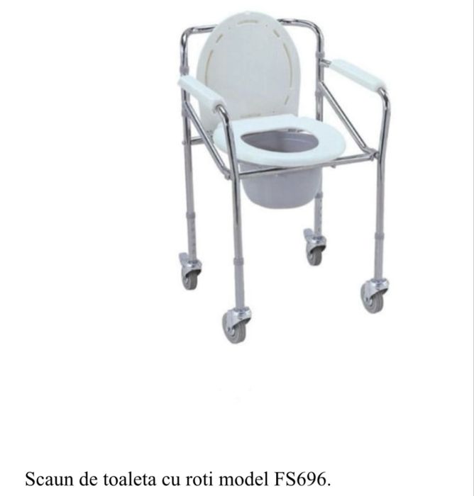 Scaun de toaleta cu roti Catena FS 696