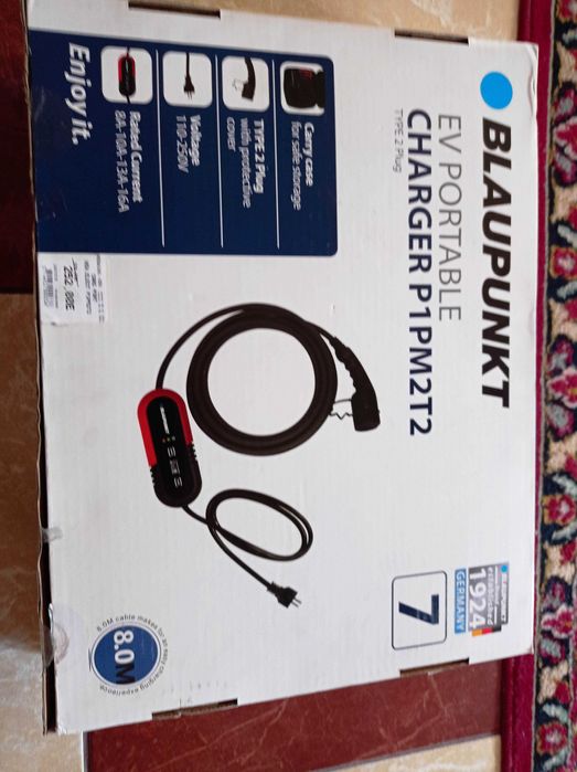 Camping EV incarcator Blaupunct 3.5kw cablu 8m tipe 2