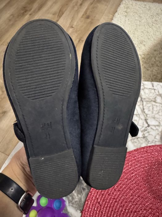 Balerini H&M 27, negri cu catarama aurie