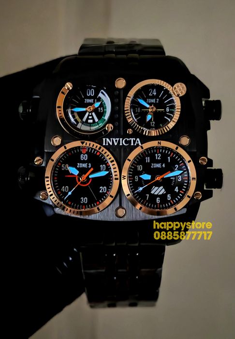 INVICTA Zulu black 54 mm, Инвикта нов ръчен часовник