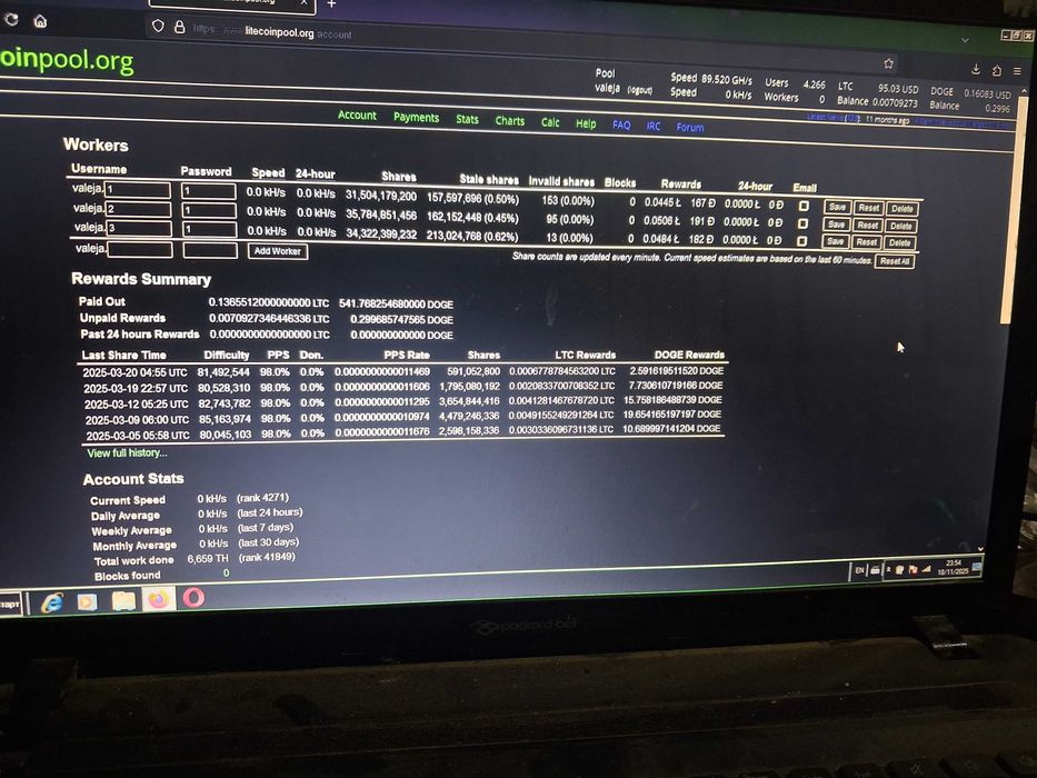 Крипто копачки 13.5TH+ захранване Bitmain , 3 броя