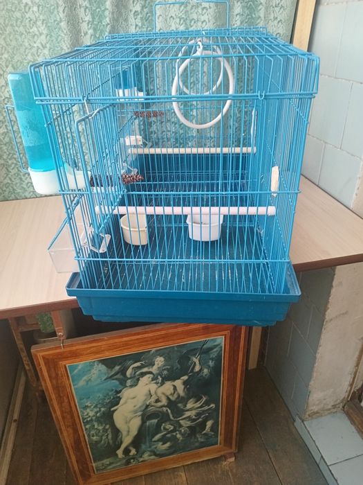 Клетка для декоративных птиц.