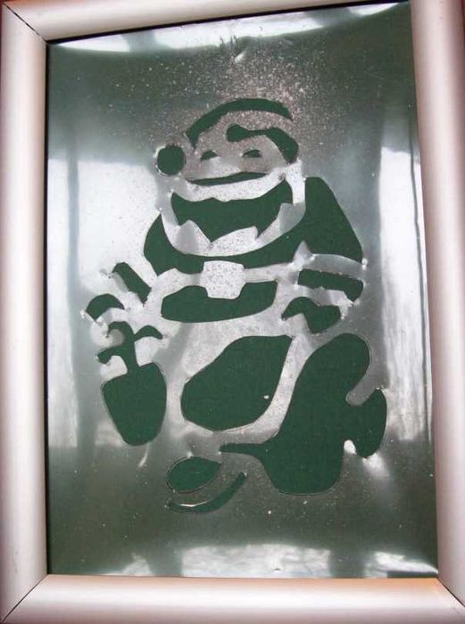 Шаблони за коледна украса на стъклени витрини, прозорци и врати