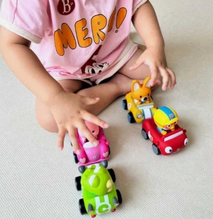 Pororo Cutie Vroom vroom Набор машинок ПОРОРО