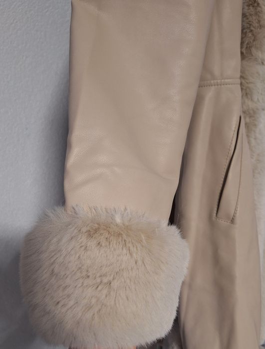 Дамско кожено палто