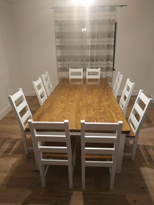 Scaune,mese albe din lemn masiv pentru saloane,nunti, restaurante