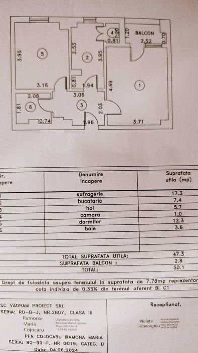 Vanzare apart 2 camere decomandat, Braila, Calea Calarasilor stradal
