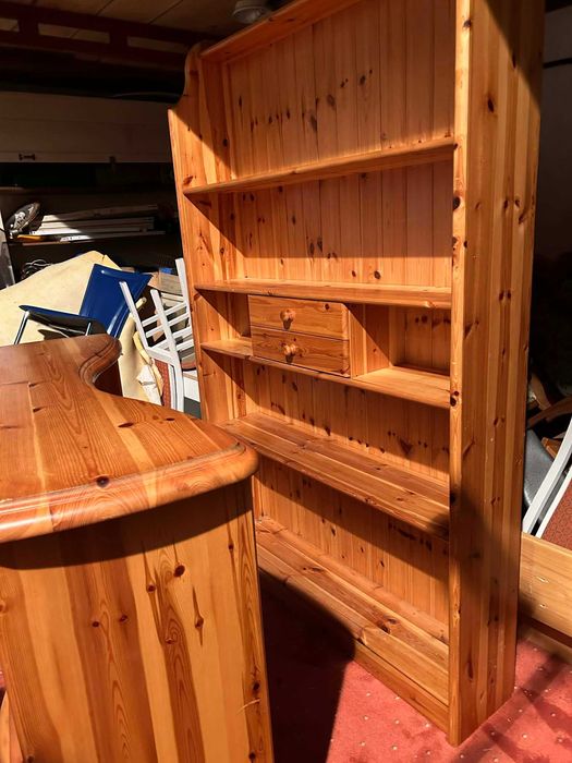 Etajera cu rafturi lemn masiv