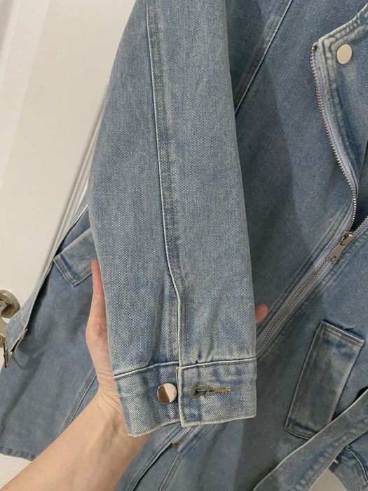 Trench din denim Italia – mărime universală, nou, fără etichetă