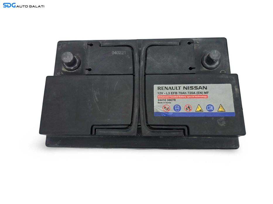 Baterie Acumulator Auto EFB 70AH 720A Renault Nissan 244103867R [D1094]