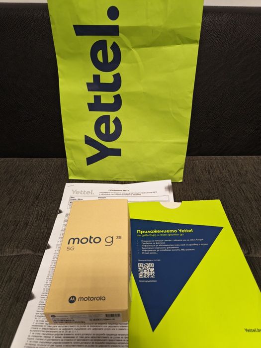 ЗАПЕЧАТАН 256GB Motorola g35 5G Yettel Гаранция 2029г. Black / Черен