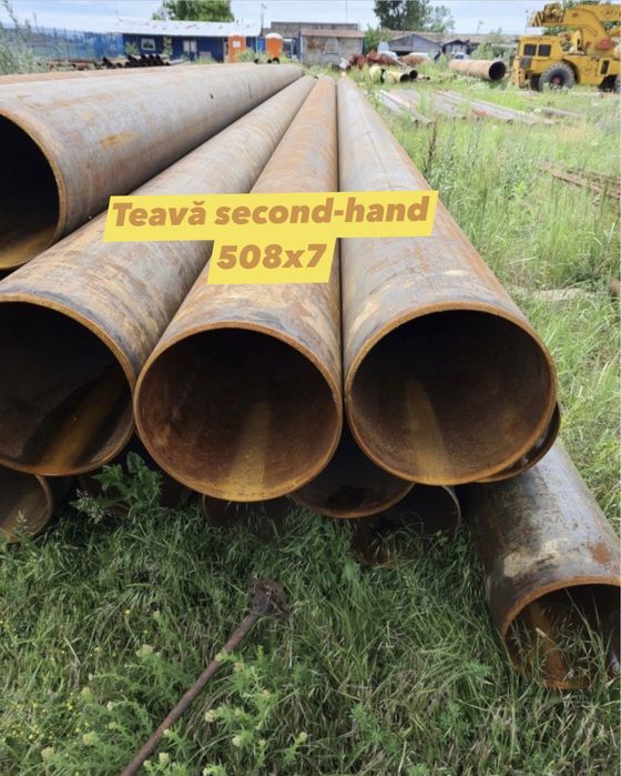 Vand teava noua sau recuperata 508 x 7/9,5/12,7 pentru subtraversari