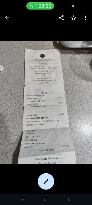 Cuptor electric Ninja Foodi 10in1 DT200, 2400W, 29l, 10