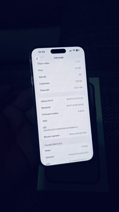 iPhone 14 Pro max 128 purple 100% impecabil