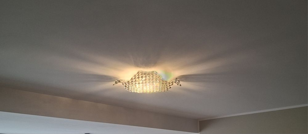 Plafoniera din metal si cristal Saten M   1000lei