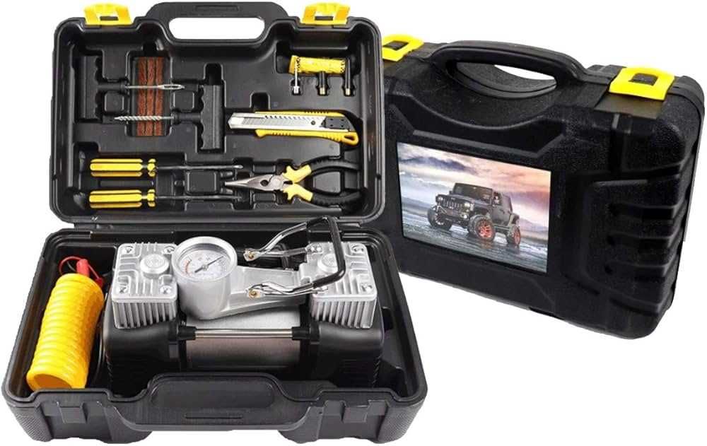 Компресор за  Гуми  Двубутален 12V