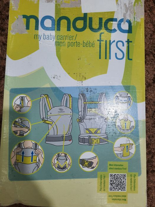 Marsupiu Manduca First Pure Cotton Night Black