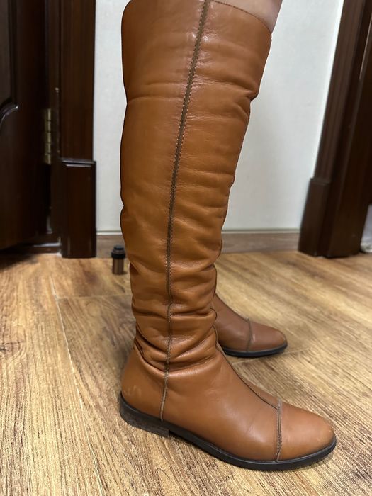 Ботфорты,Натуральная кожа