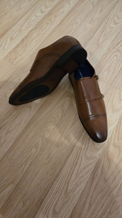 Туфли кожаные коричневые