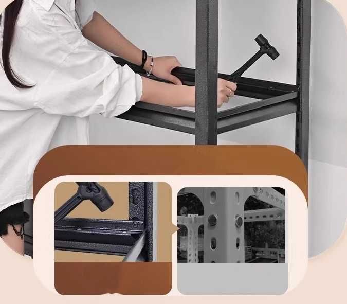 Стеллаж металлический | Нагрузка до 300 кг | Для дома и склада