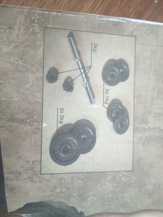 Дъмбел 10 кг. с железни дискове