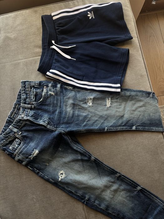 Дънки Guess и къси гащи Adidas 7-8