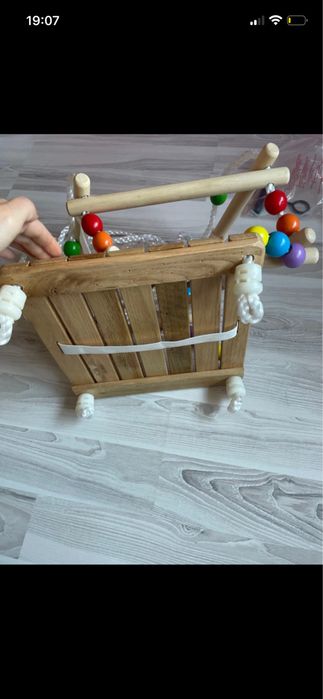 Leagan baby nou de lemn colorat