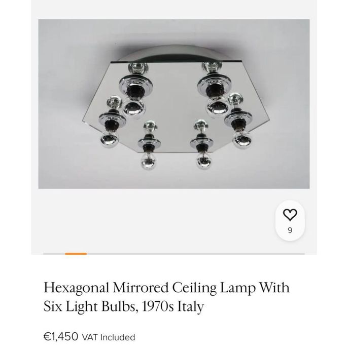 Mid century lampa plafoniera